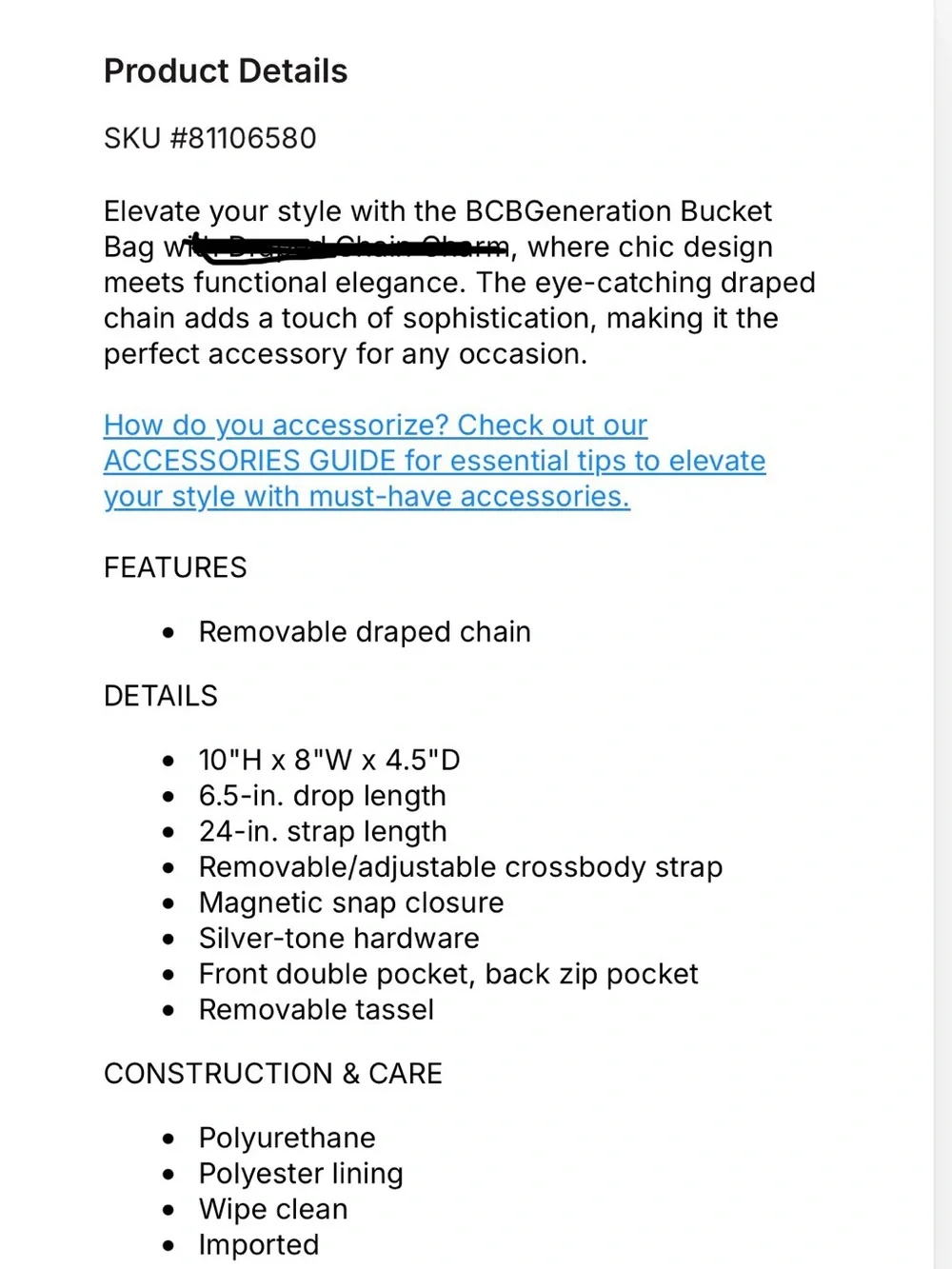 BCBGeneration Bucket Bag - Picture 6 of 6